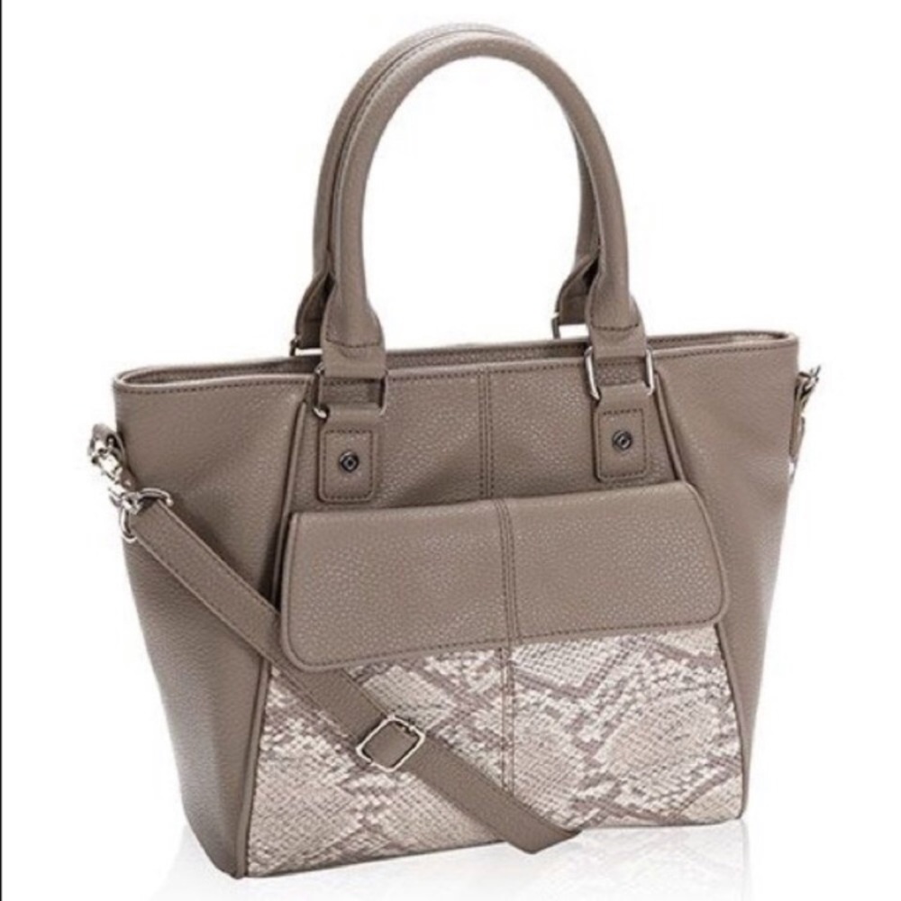 Thirty One Mini Diamond District Tote Purse in Putty Snake Jewell by thirty-one - Picture 4 of 17